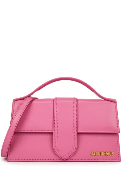 Jacquemus Le Grande Bambino Leather Top Handle Bag In Pink