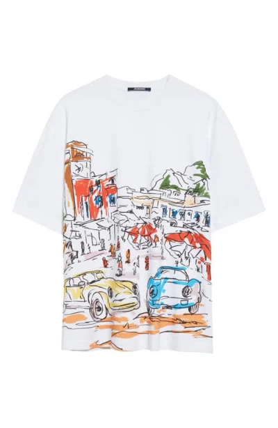 Jacquemus Cotton Graphic T-shirt In White