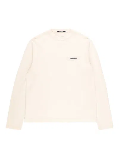 Jacquemus Cotton Sweatshirt In Neutral