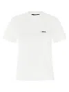 Jacquemus Relaxed-fit Cotton T-shirt With Subtle Logo In White