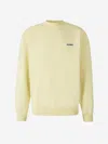 Jacquemus Gros Grain Logo-embroidered Hoodie In Light Yellow