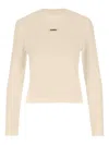 Jacquemus Le Gros Grin Logo-detail Long-sleeve T-shirt In Neutral