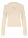 Jacquemus Le Gros Grin Logo-detail Long-sleeve T-shirt In Nude