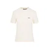 Jacquemus Womens Light Beige 2 Le T-shirt Grosgrain-logo Cotton-jersey T-shirt In Animal Print
