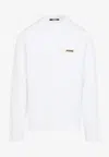 Jacquemus Le Tshirt Gros Grain Cotton Ls  T-shirt In White