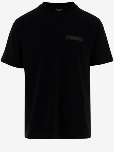 Jacquemus Le Grosgrain T-shirt In Black