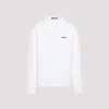Jacquemus Le Tshirt Gros Grain Cotton Ls  T-shirt In White