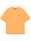 Jacquemus Halteres Cotton Crew-neck T-shirt In Orange