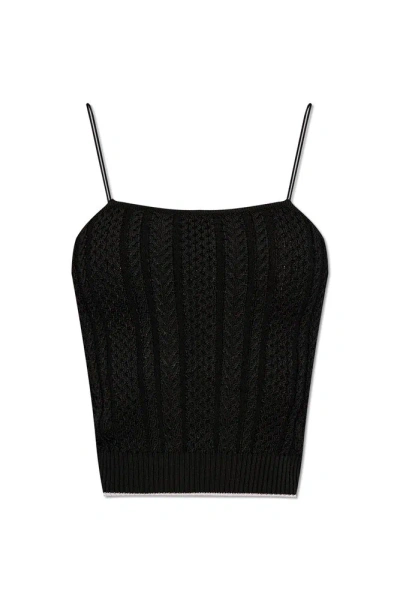 Jacquemus Le Haut Sierra Rib Camisole In Black