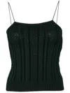 Jacquemus Le Haut Bela Ribbed-knit Top In Green