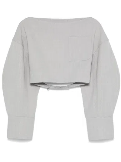 Jacquemus Le Haut Casaco Top In Gray