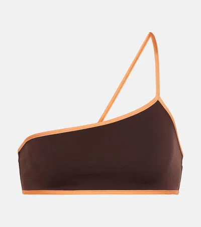 Jacquemus Brown Le Raphia 'le Haut De Maillot Maio' Bikini Top