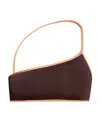 Jacquemus Brown Le Raphia 'le Haut De Maillot Maio' Bikini Top