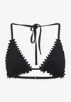 Jacquemus Triangle Bikini Top Le Haut De Maillot In Black