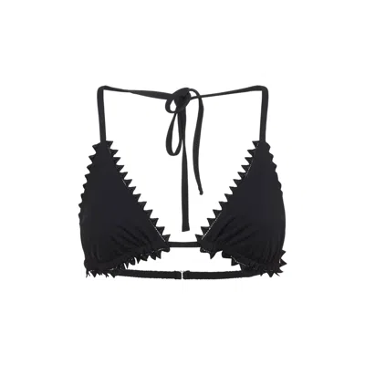Jacquemus Le Haut De Maillot Picot In Black