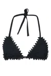 Jacquemus Triangle Bikini Top Le Haut De Maillot In Black