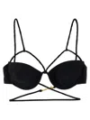 Jacquemus Le Haut De Maillot Signature Bikini Top In Black