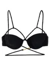 Jacquemus Le Haut De Maillot Signature Bikini Top In Black