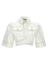 Jacquemus White La Casa 'le Haut De-nîmes' Denim Shirt In White