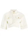 Jacquemus White La Casa 'le Haut De-nîmes' Denim Shirt In Off White