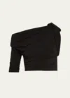 Jacquemus Women Le Haut Drapeado In Black