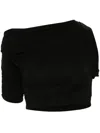 Jacquemus Women Le Haut Drapeado In Black