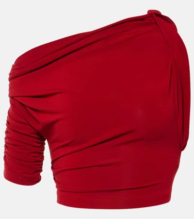 Jacquemus Le Haut Drapeado In Red