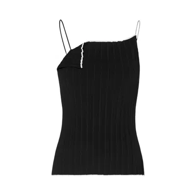 Pre-owned Jacquemus Le Haut Maille Plissé 'black' | Women's Size 40