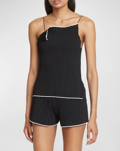 Jacquemus Le Haut Sierra Viscose Top In Black