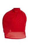 Jacquemus Le Haut Pablo Draped Top In Red
