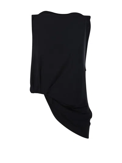 Jacquemus Le Haut Peplo Top In Black