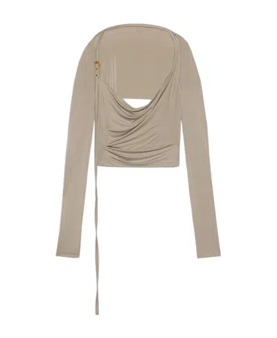 JACQUEMUS LE HAUT PEPLO TOP