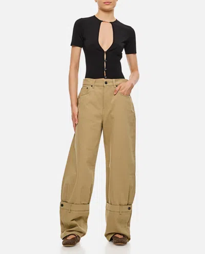 Jacquemus Le Haut Pralu Cut-out Short Sleeves Cardigan In Black