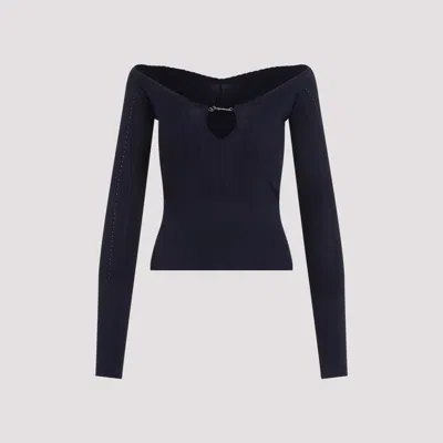Jacquemus Long-sleeved Sweater In Black