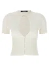 Jacquemus Le Haut Pralu Cut-out Short Sleeves Cardigan
