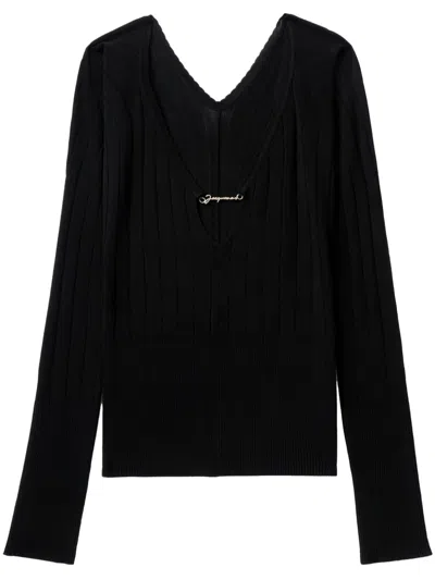 JACQUEMUS LE HAUT PRALU RIBBED JUMPER