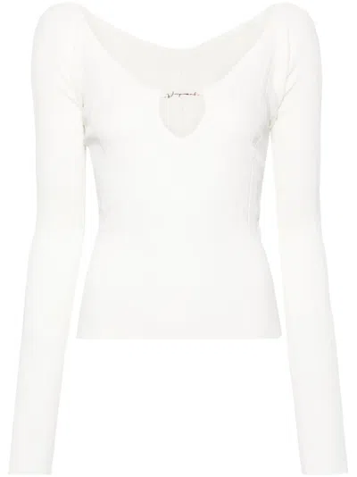 JACQUEMUS LE HAUT PRALU RIBBED TOP