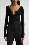 JACQUEMUS LE HAUT PRALU SCALLOP NECK RIB TOP