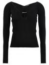 Jacquemus Le Haut Pralu Top In Black