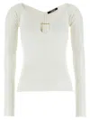Jacquemus Woman Sweater White Size 8 Viscose, Polyester In White