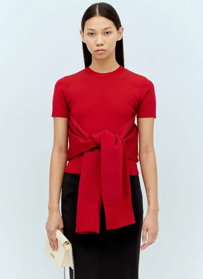 Jacquemus Le Haut Rica T-shirt In Red
