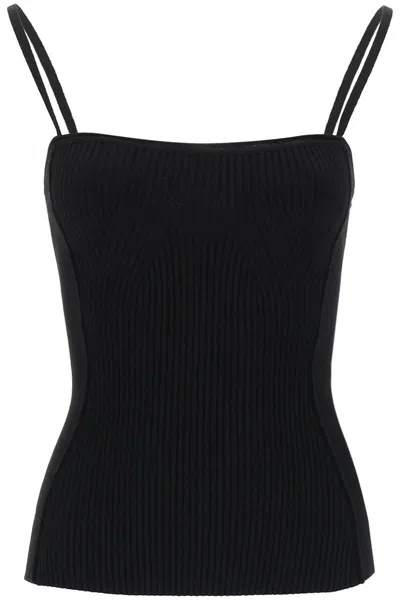 Jacquemus Le Haut Sierra Knitted Top In Nero