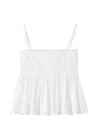 Jacquemus Top Le Haut Traversin White With V-neck And Ruffle Details In Cotton For Women In Multi