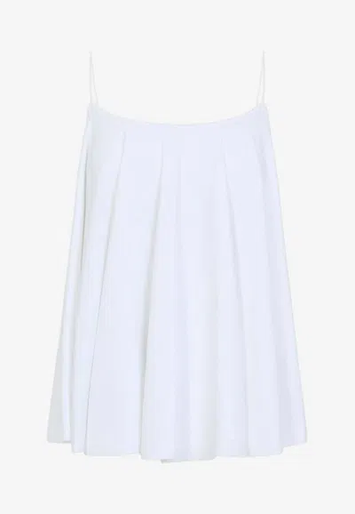 Jacquemus Le Haut Voile Flared Tank Top In White