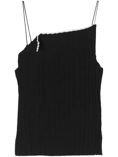 Jacquemus Le Haut Sierra Viscose Top In Black