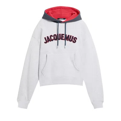 Pre-owned Jacquemus Le Hoodie Baseball 'grey' | Men's Size Xxl