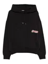 Jacquemus Cotton Sweatshirt With Embroidered Varsity Patch In Black