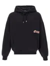 Jacquemus Cotton Sweatshirt With Embroidered Varsity Patch In Black