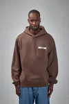 Jacquemus Gros Grain Hooded Sweatshirt In Brown