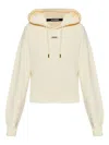 Jacquemus Cotton Hoodie With Drawstring Hood And Ribbed Details